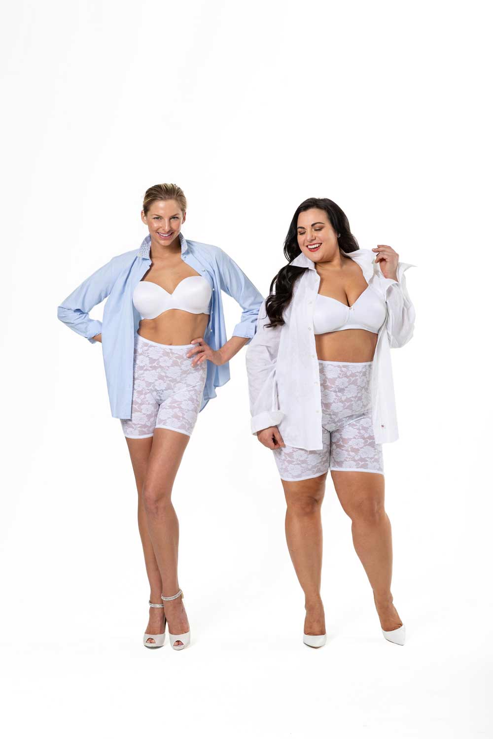 two women in Anti Chafing slip shorts