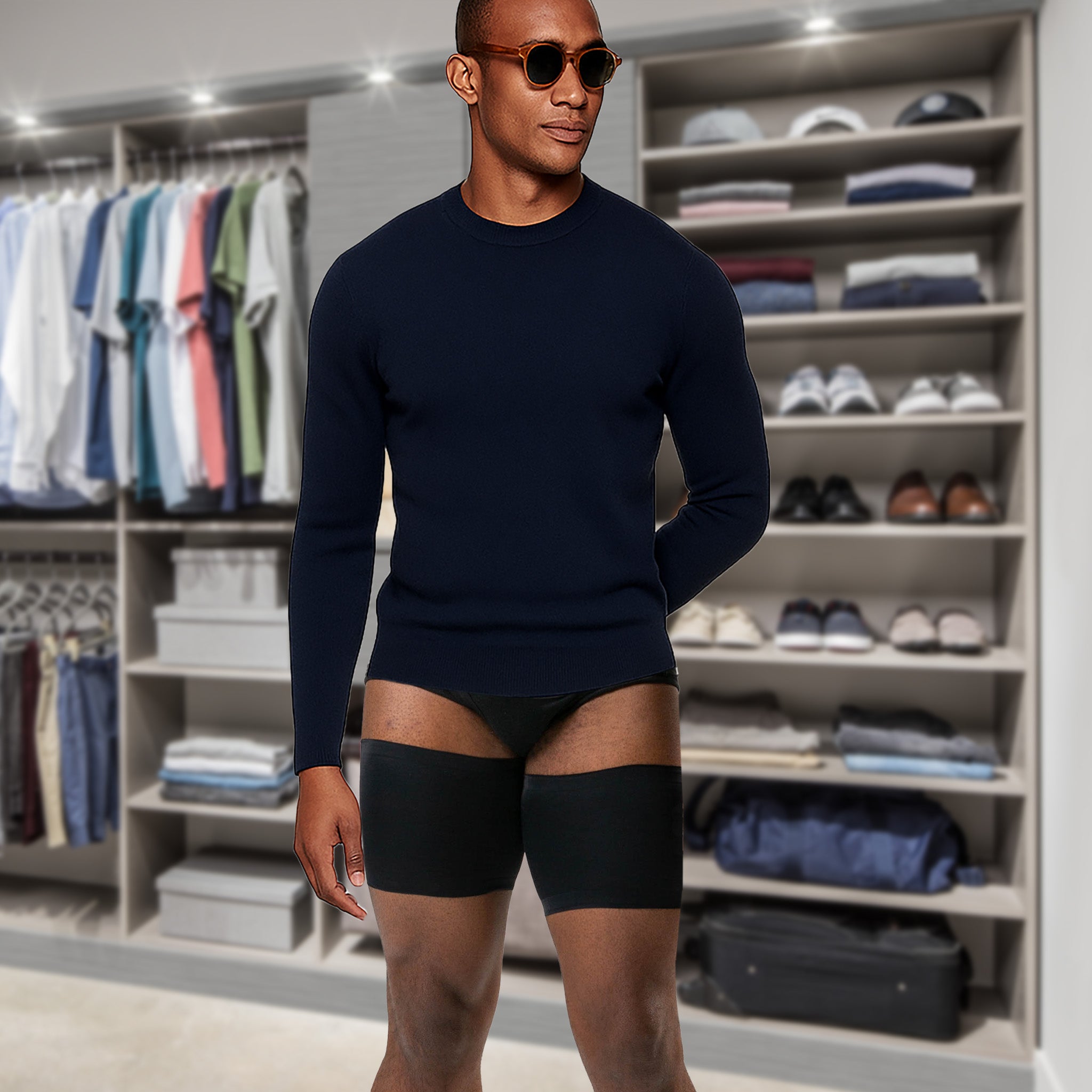 Bandelettes® Performance Thigh Bands for Men | Black