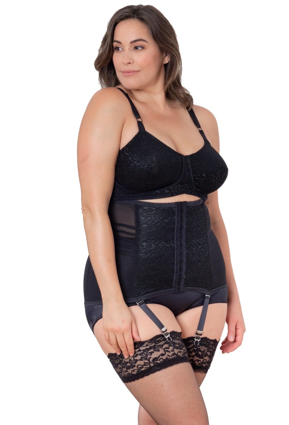 Style 21 | Waist Trainer / Girdle with Garters Firm Shaping