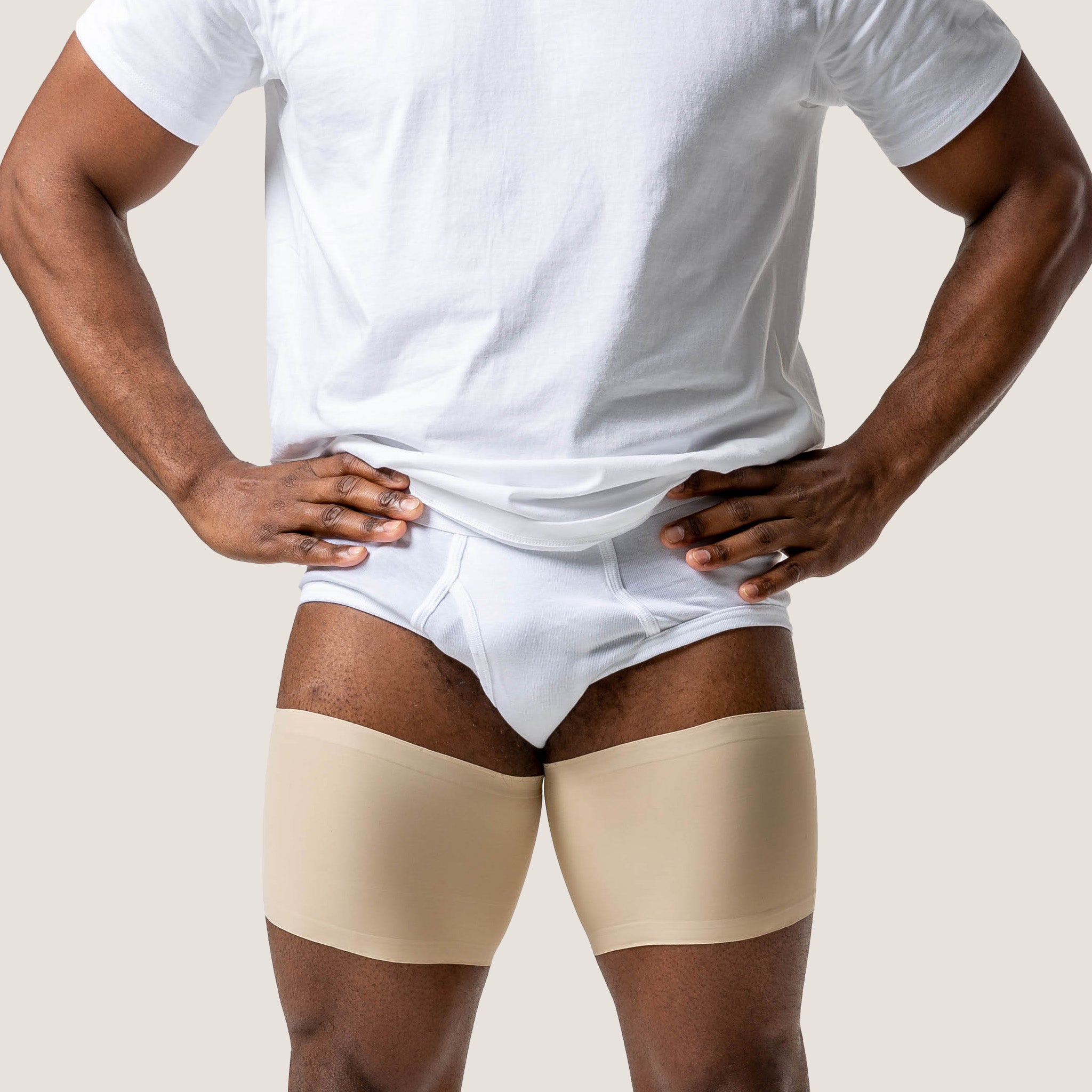 Bandelettes® Performance Thigh Bands for Men | Beige