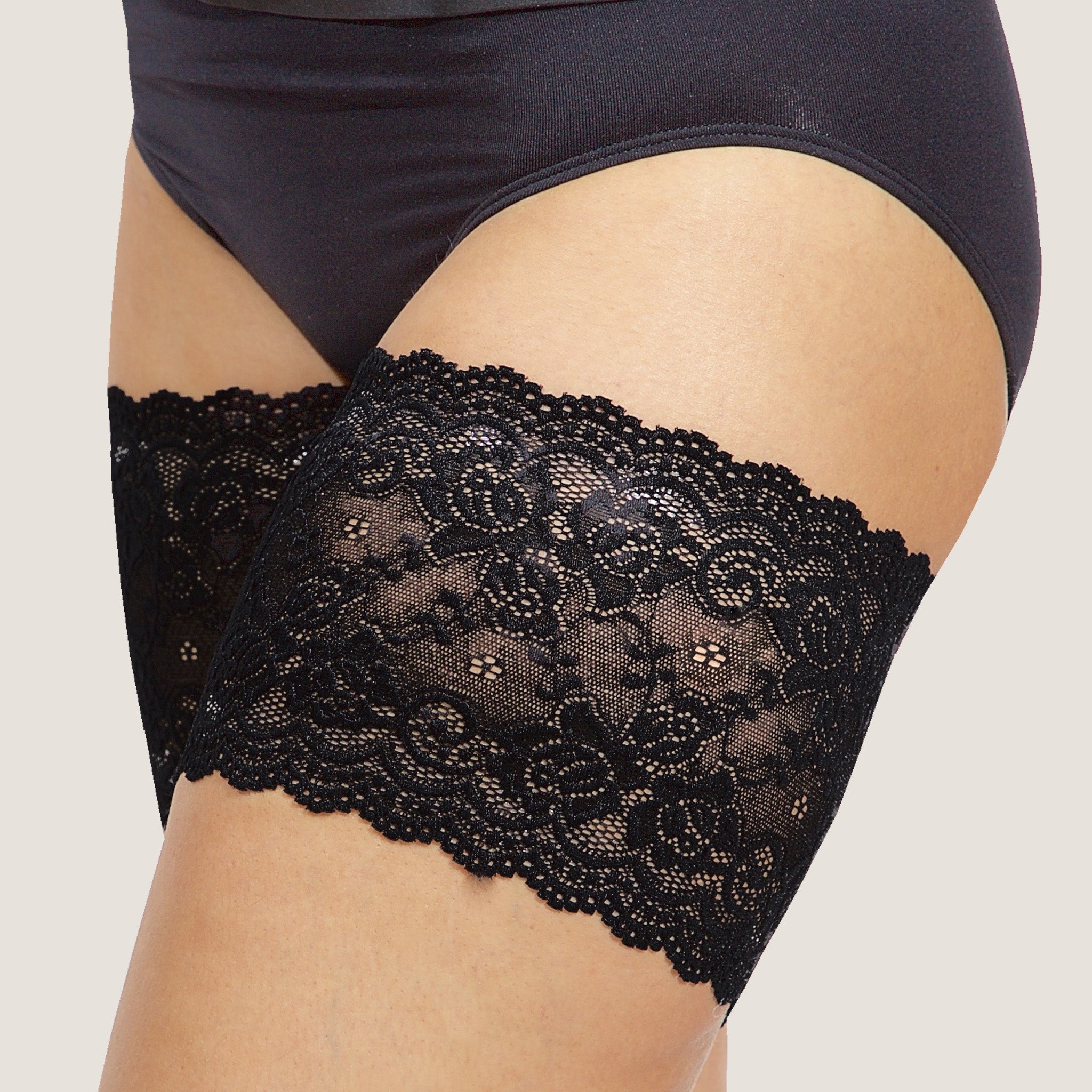 Onyx Thigh Bands by Bandelettes® | Black