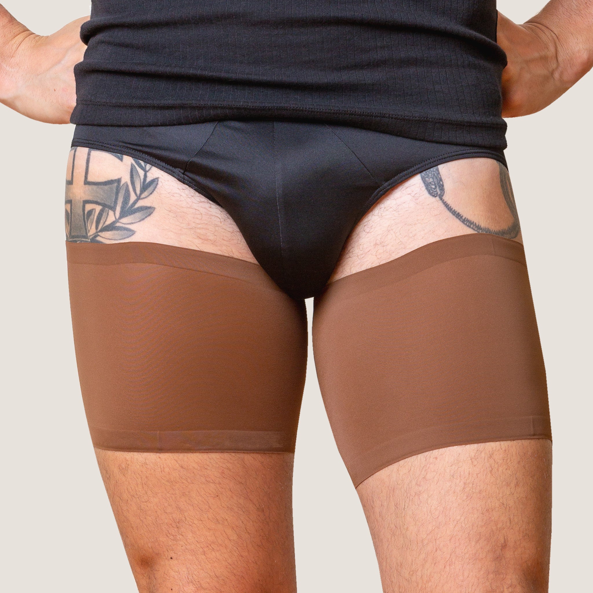 Bandelettes® Performance Thigh Bands for Men | Chocolate