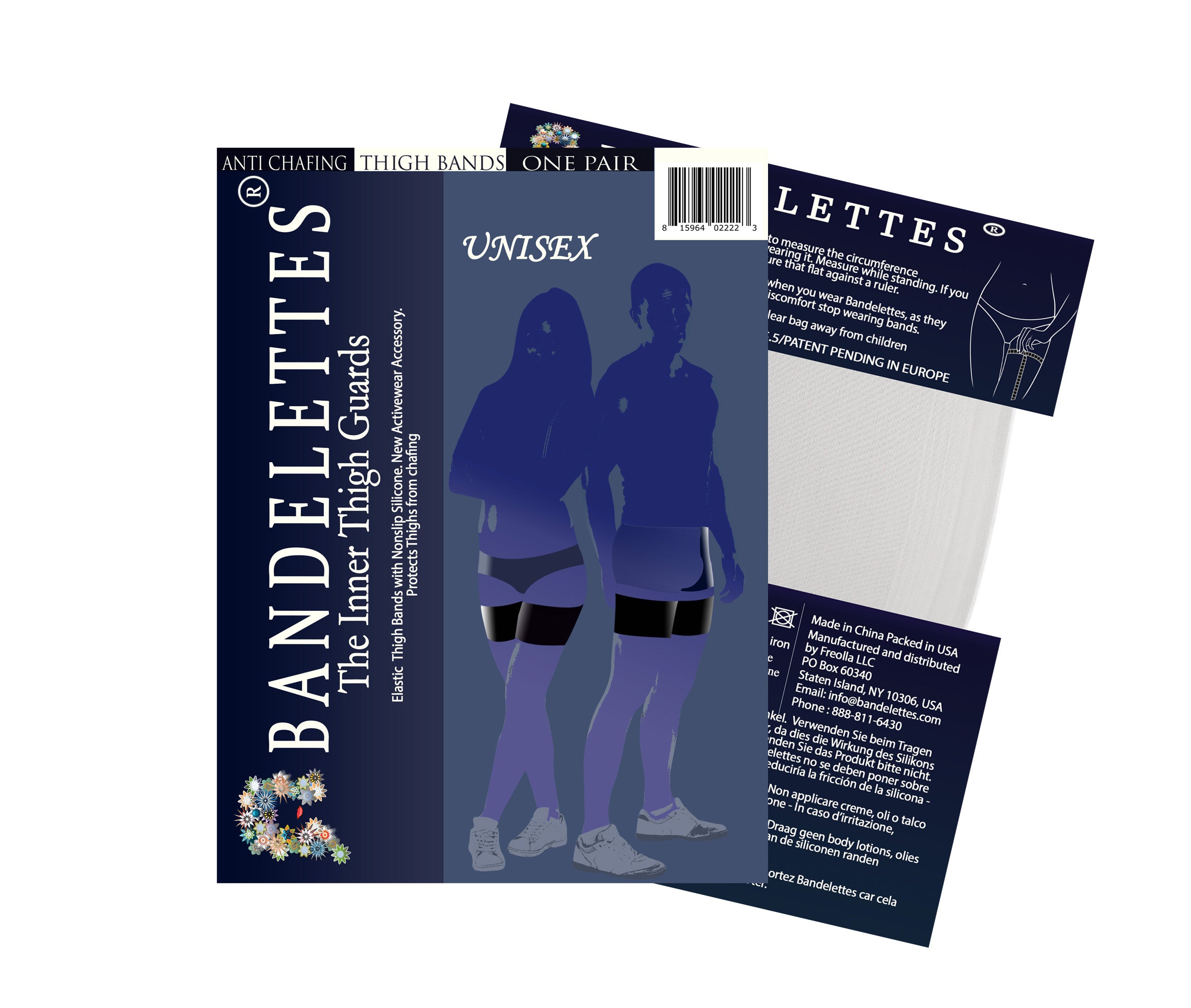 Performance Thigh Bands by Bandelettes® | White